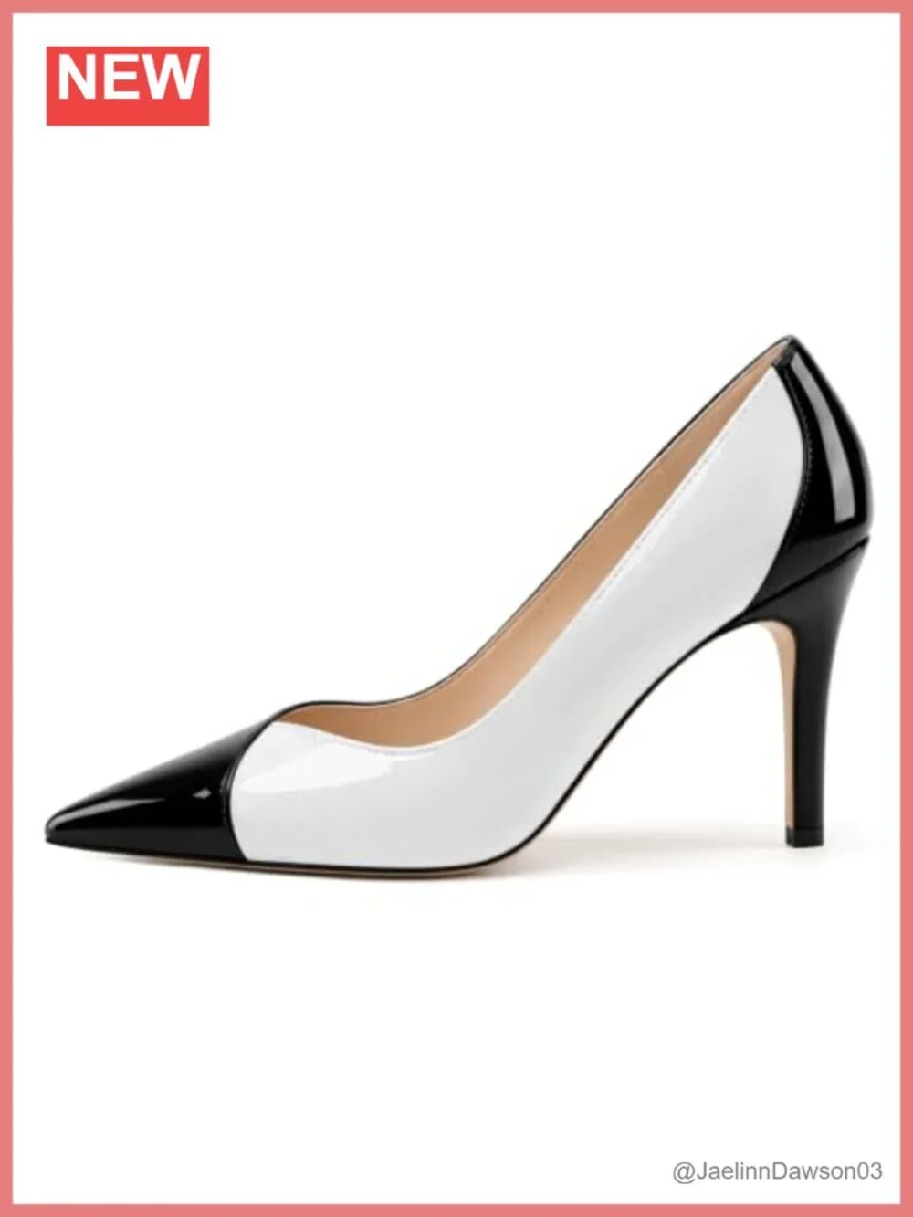 Women's Pointy Toe Stiletto Pumps, High Heels Slip-On
